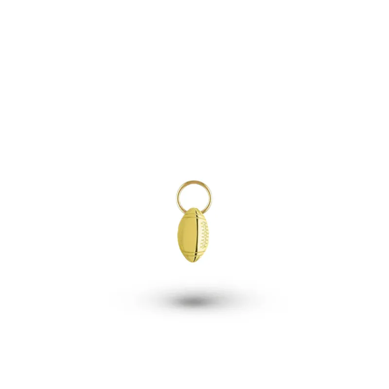 Gold Football Hoop Charm sold by Meira T