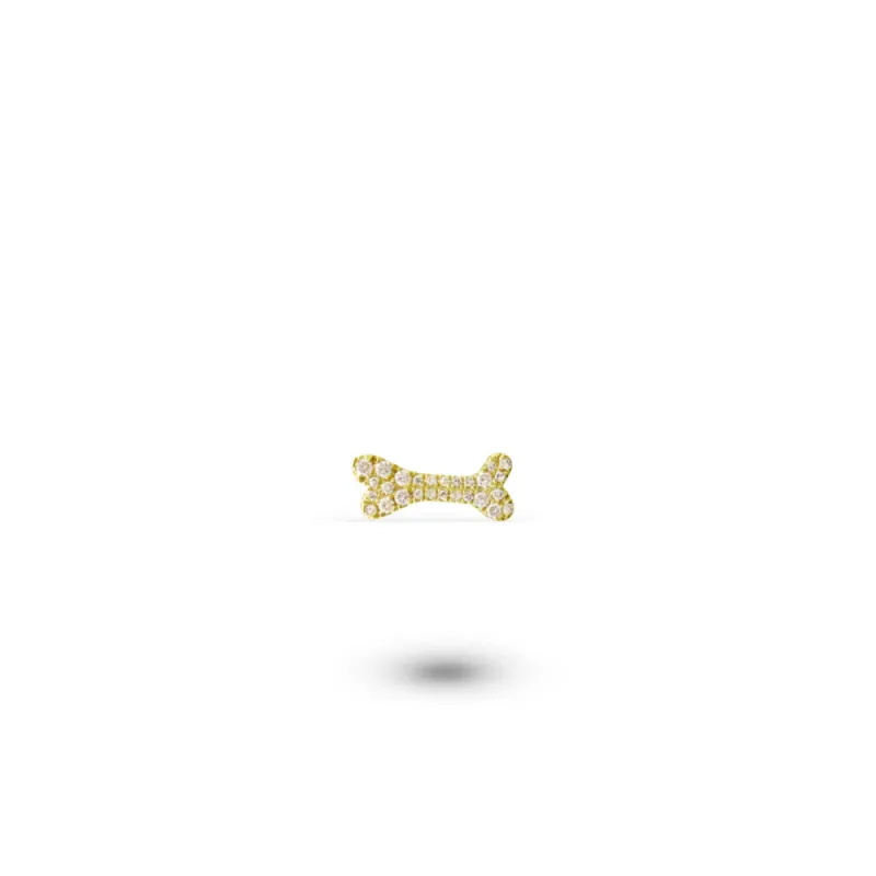 Custom Shaker | Diamond Dog Bone Charm sold by Meira T