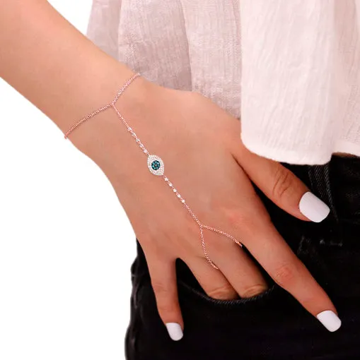Evil Eye Handchain sold by Meira T product image thumbnail 2