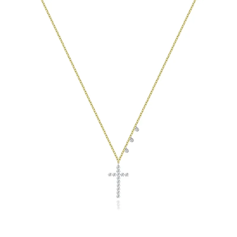 Diamond Cross Necklace sold by Meira T