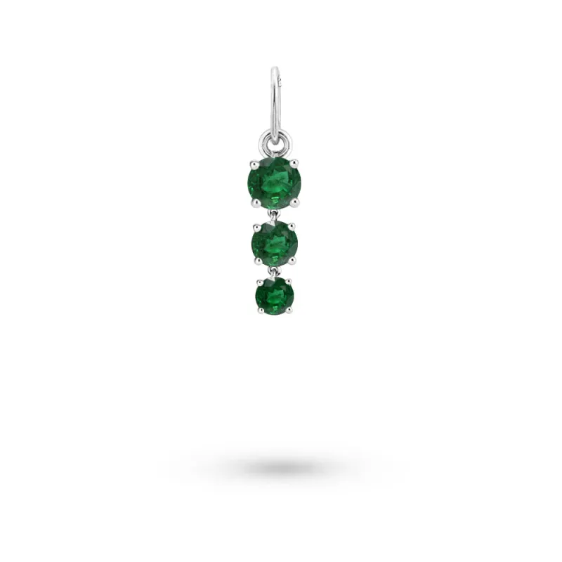 Birthstone Hoop Charm | MAY Emerald sold by Meira T