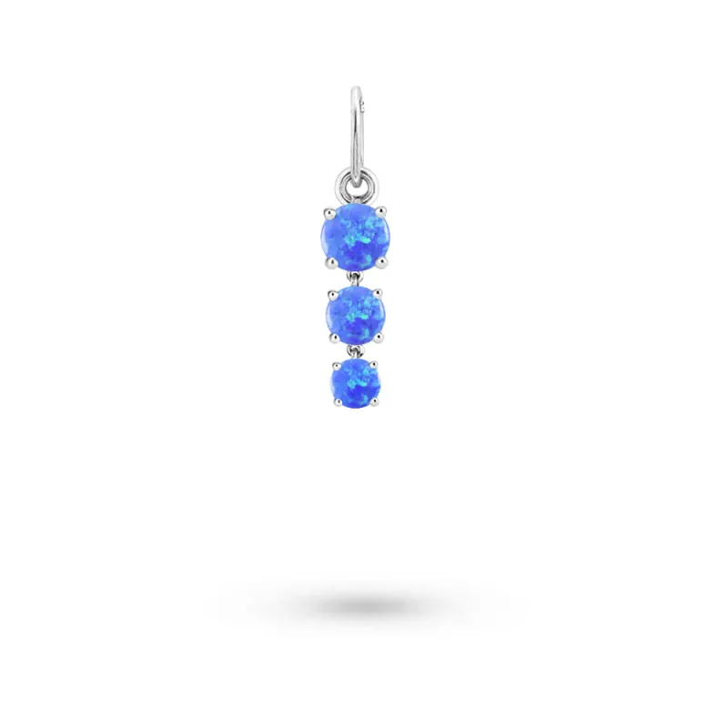 Birthstone Hoop Charm | OCTOBER Opal sold by Meira T
