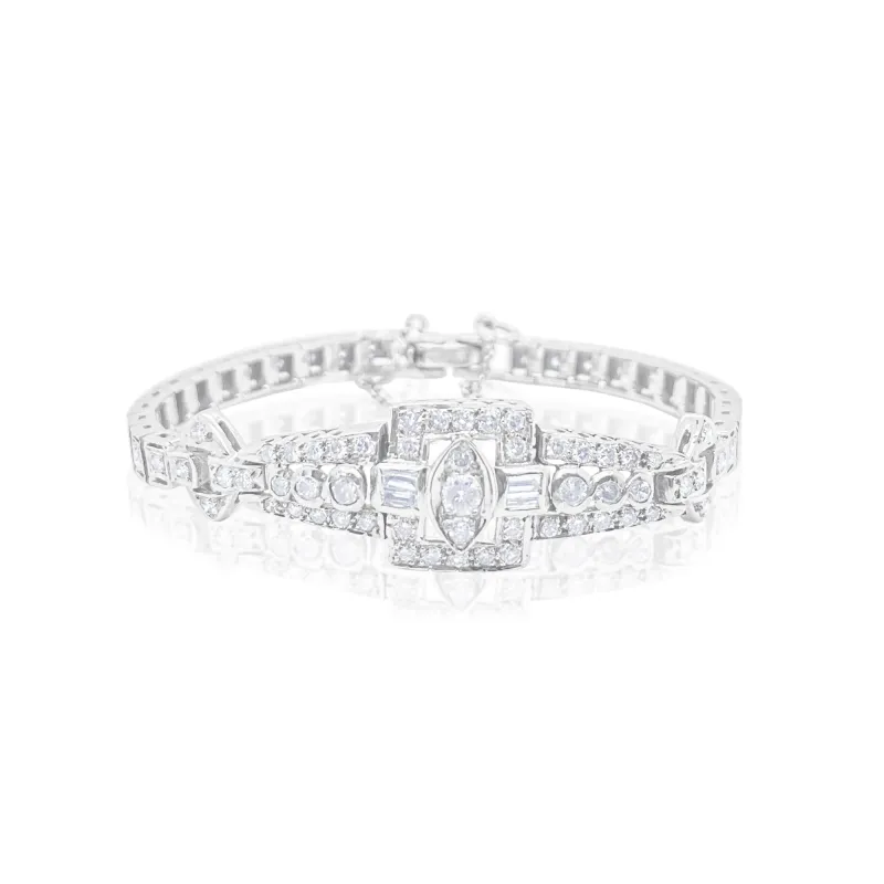 14k Diamond 1920 Antique Bracelet sold by Meira T