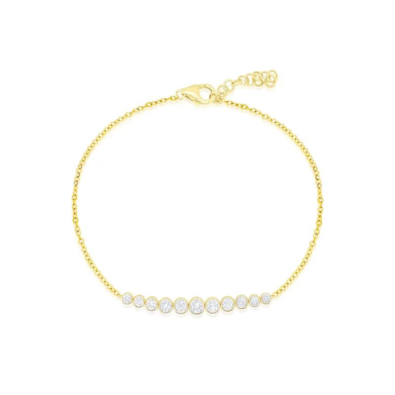 Yellow Gold Flexible Diamond Bar Bracelet- Online Exclusive sold by Meira T