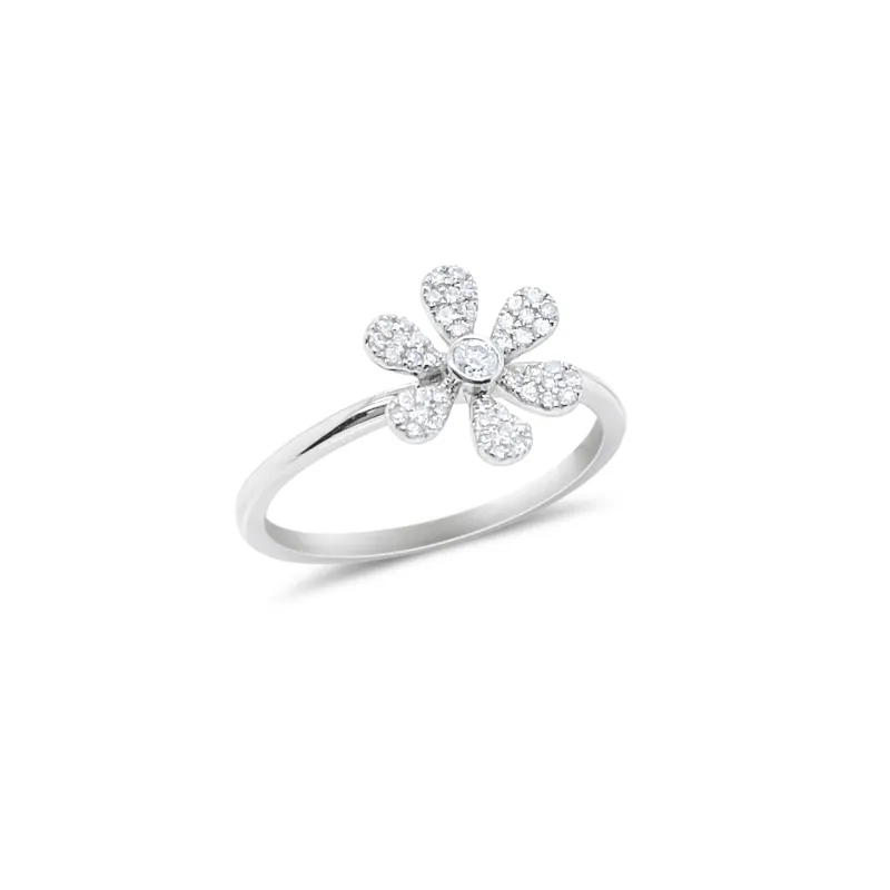 Daisy Ring in 14kt White Gold and Diamonds ONLINE EXCLUSIVE sold by Meira T