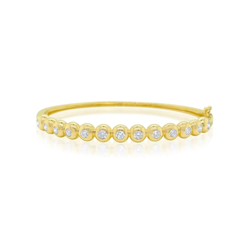 Bezel Set Diamond Bangle ONLINE EXCLUSIVE sold by Meira T