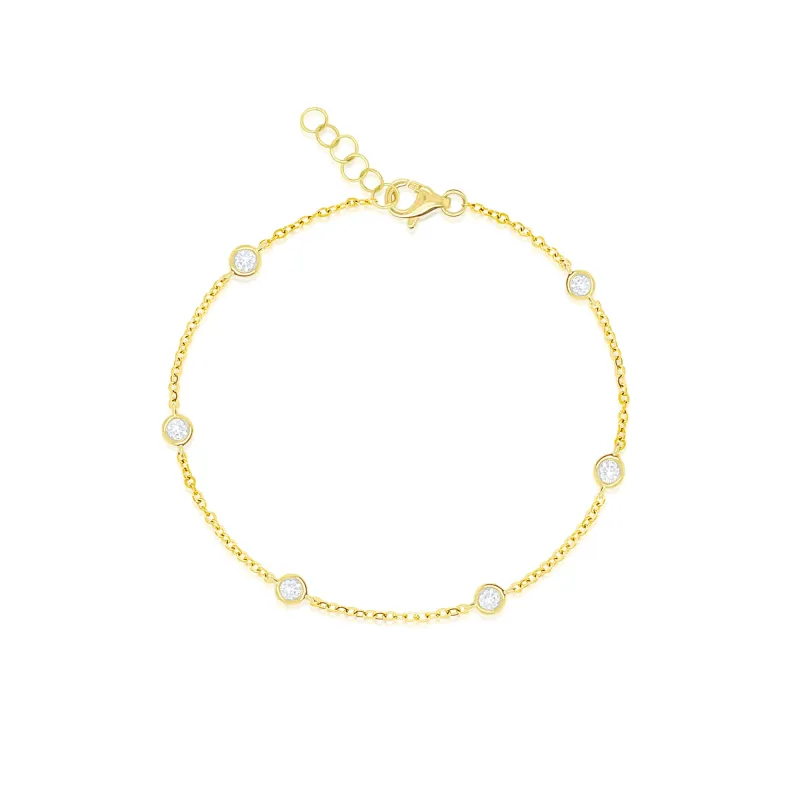 Yellow Gold Diamond By the Yard Bracelet- Online Exclusive sold by Meira T