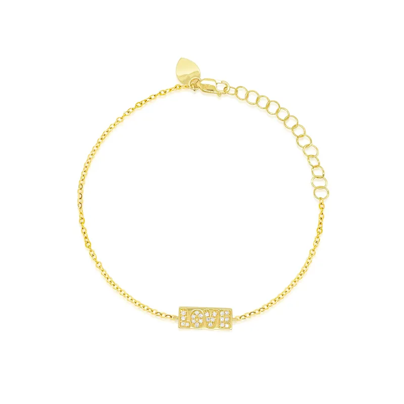 Love Plate Bracelet sold by Meira T
