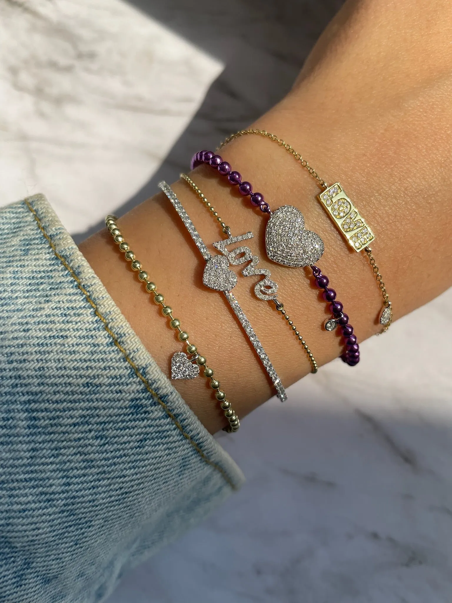 Heart Half Bangle sold by Meira T product image thumbnail 2