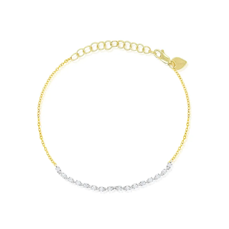 Dainty Diamond Layering Bracelet sold by Meira T