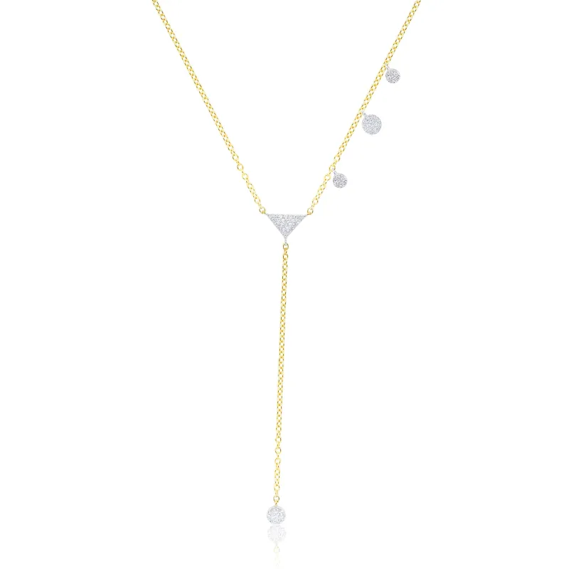 Triangle Charm Lariat sold by Meira T