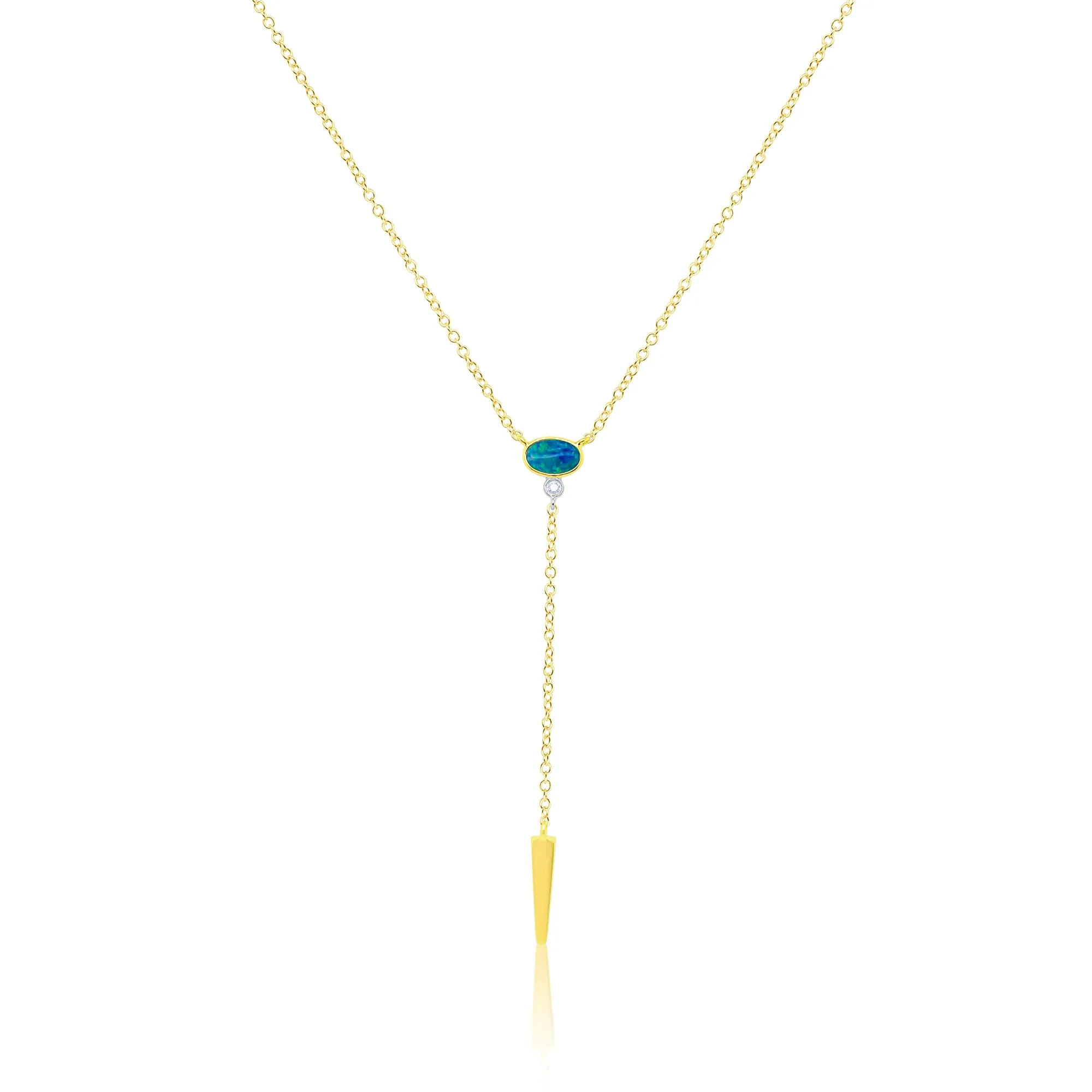 Yellow Gold and Opal Lariat sold by Meira T