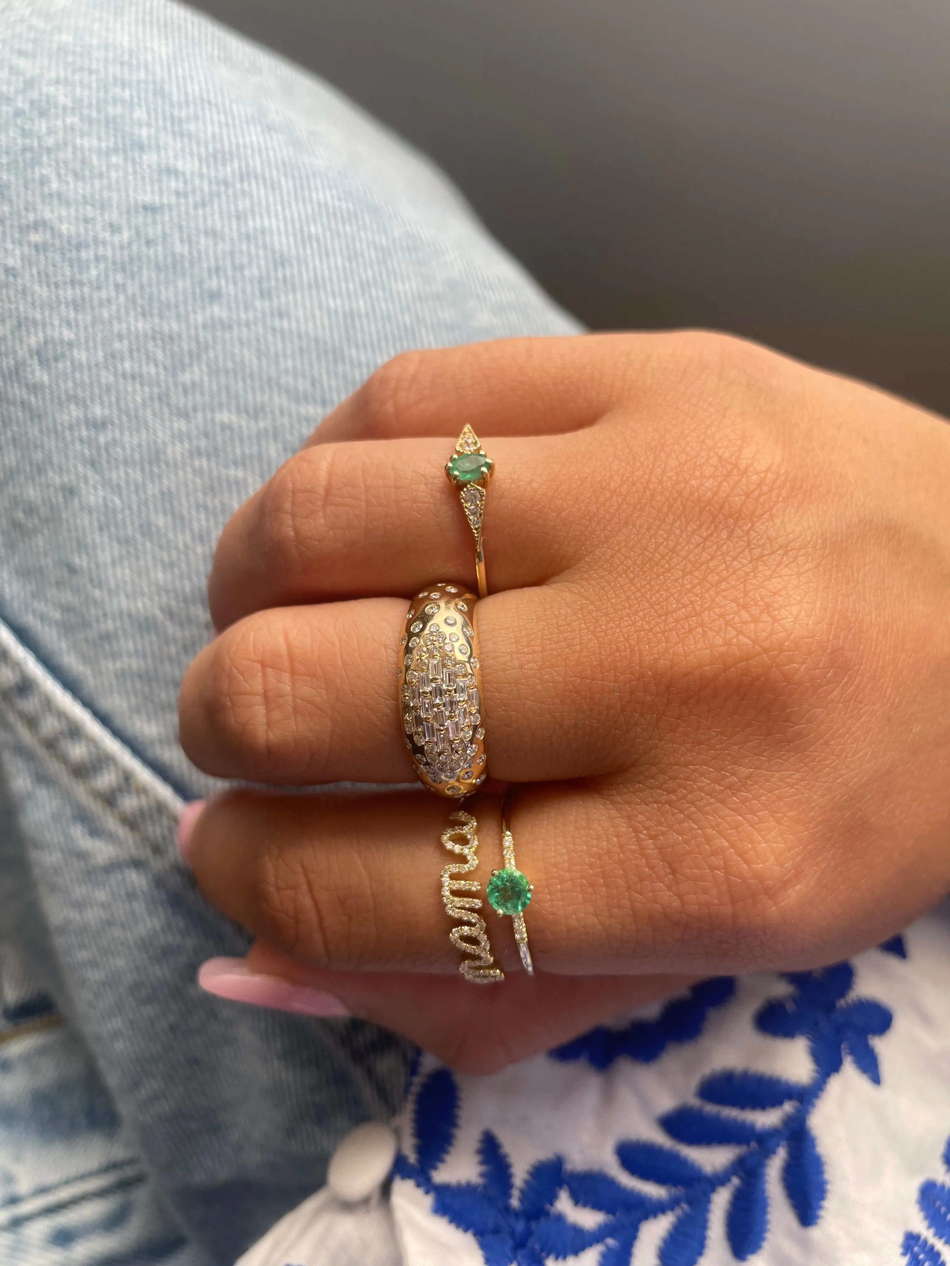 Mama Diamond Ring Rose Gold sold by Meira T product image thumbnail 2