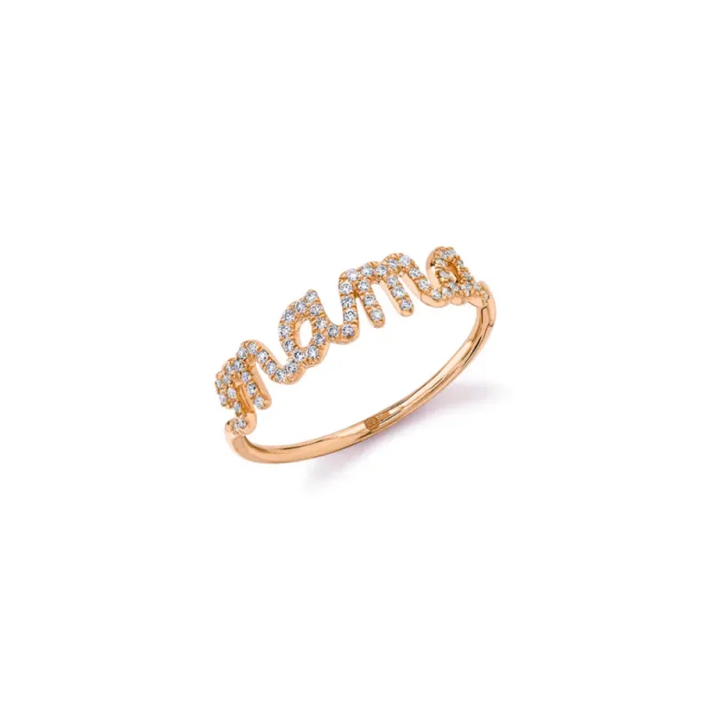 Mama Diamond Ring Rose Gold sold by Meira T