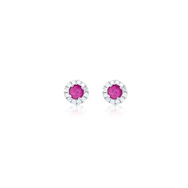 Pink Sapphire Studs sold by Meira T