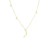 Yellow Gold Moon and Stars Necklace sold by Meira T