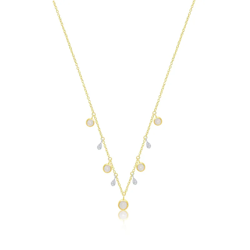 Rough Diamond Drops Necklace sold by Meira T