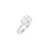 White Gold Oval Diamond Engagment Ring sold by Meira T