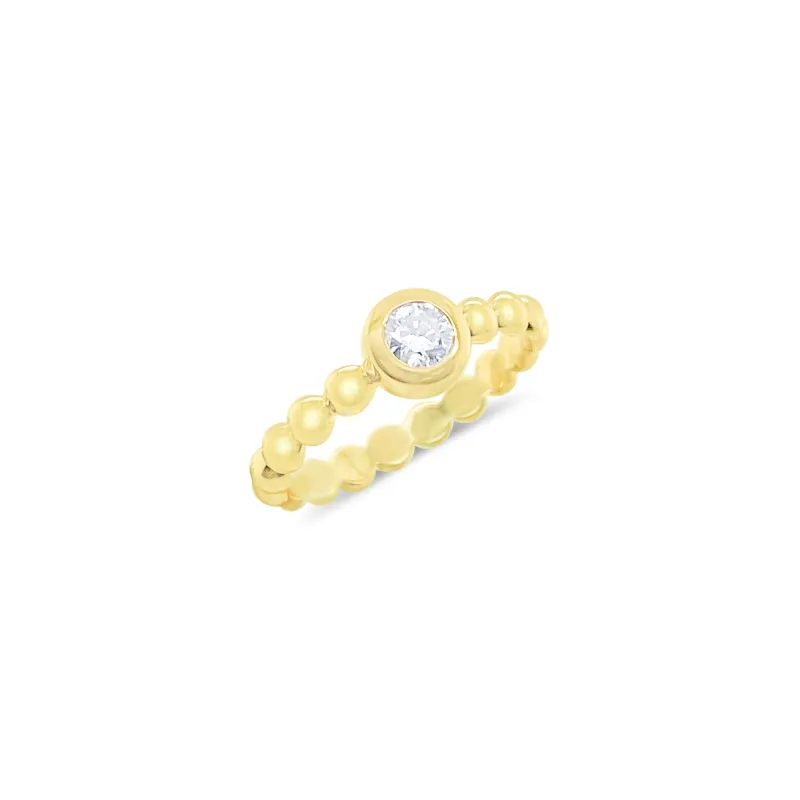 Bezel Pinky Ring | LAB Grown sold by Meira T