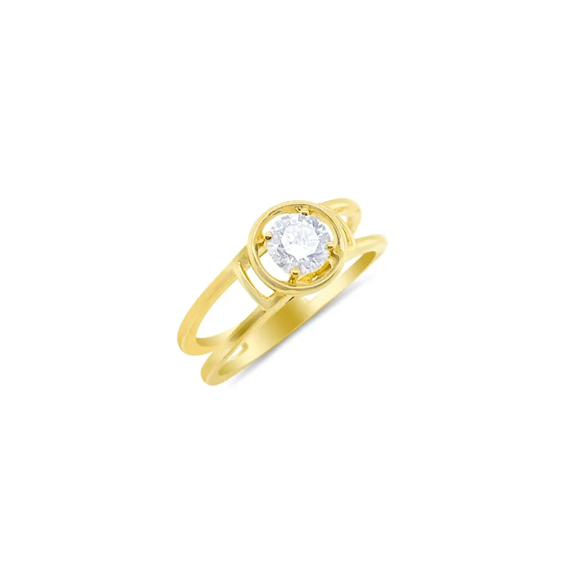Round Double Band Ring | LAB Grown sold by Meira T