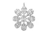 White Gold Illusion Setting Flower Charm sold by Meira T