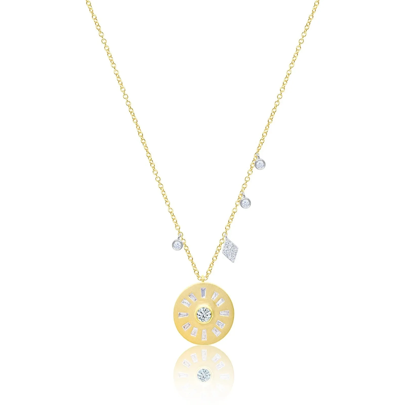 Diamond Medallion Necklace sold by Meira T