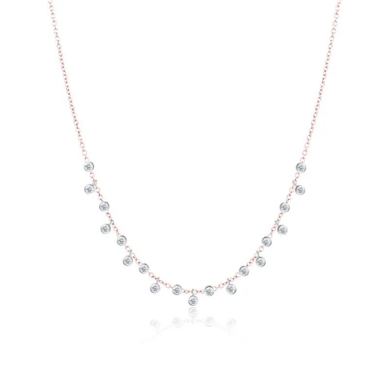 Rose Gold Bezel Necklace sold by Meira T