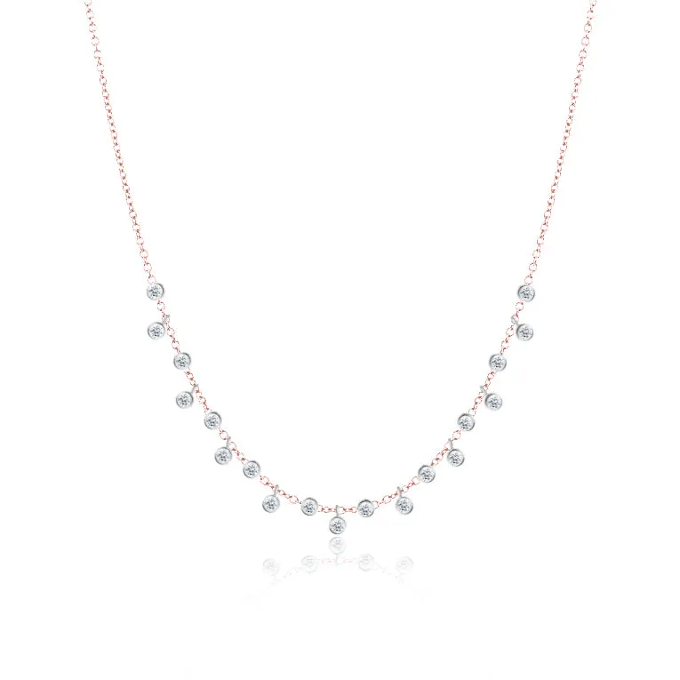 Rose Gold Bezel Necklace sold by Meira T