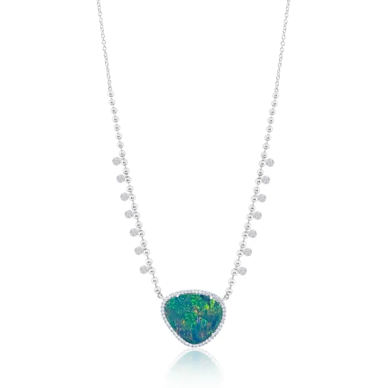 Opal Ballchain Necklace sold by Meira T