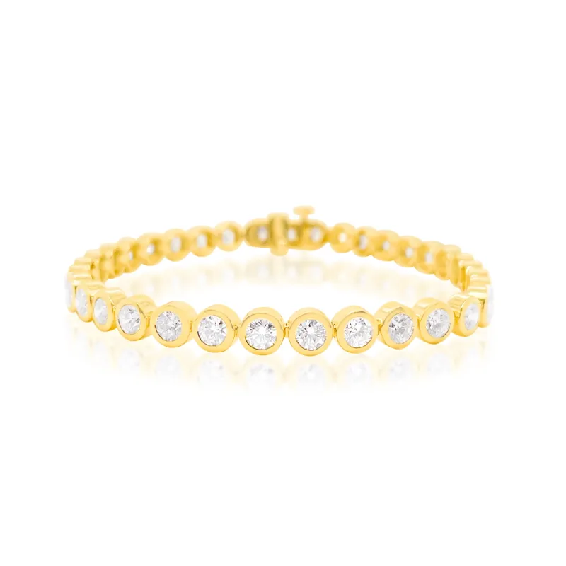 Bezel Set Lab Tennis Bracelet sold by Meira T
