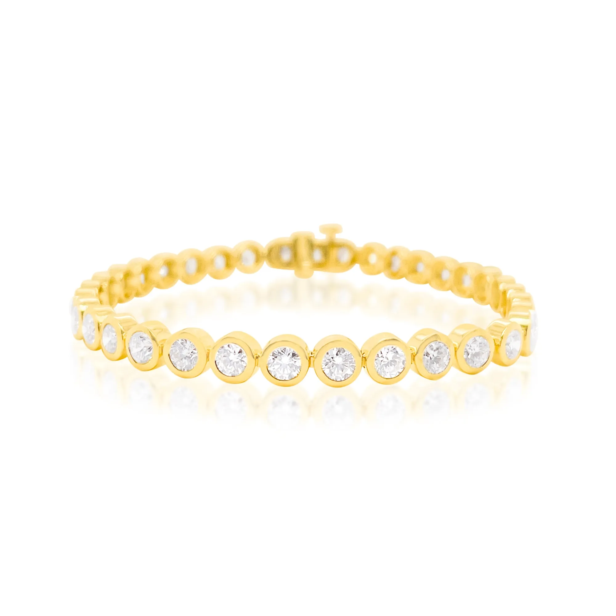 Bezel Set Lab Tennis Bracelet sold by Meira T