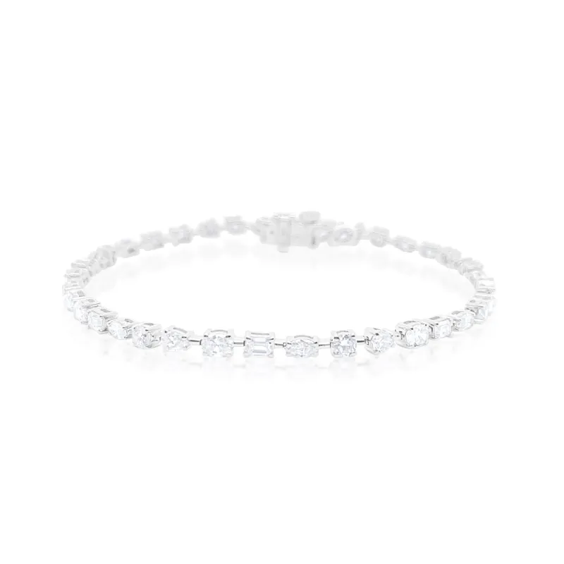 Multi-Stone Lab Tennis Bracelet sold by Meira T