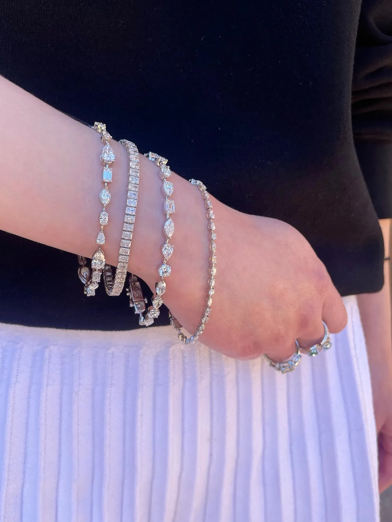 Multi-Stone Lab Tennis Bracelet sold by Meira T product image thumbnail 3