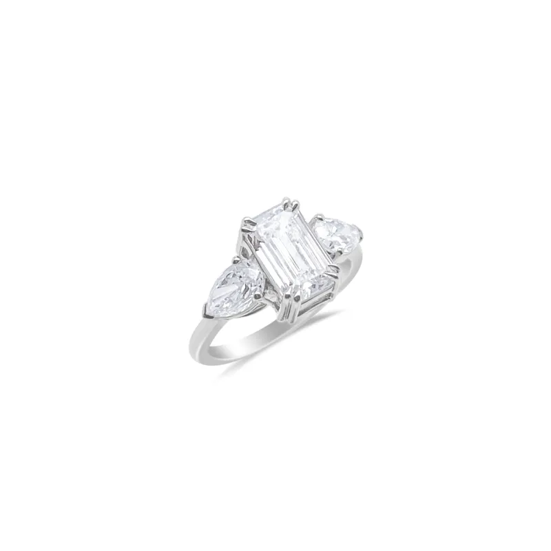 Lab Diamond Engagement Ring: Emerald sold by Meira T