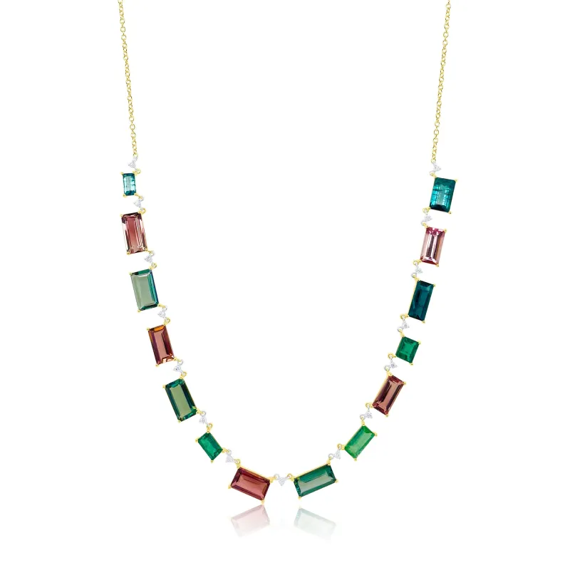 Tourmaline Multicolor Necklace sold by Meira T