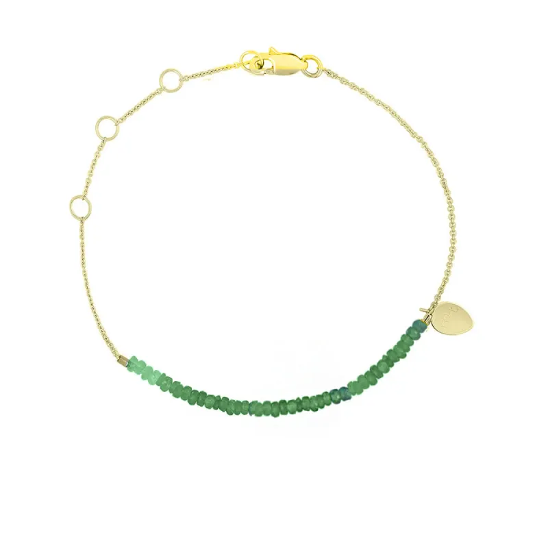Signature Emerald Beaded Bracelet sold by Meira T