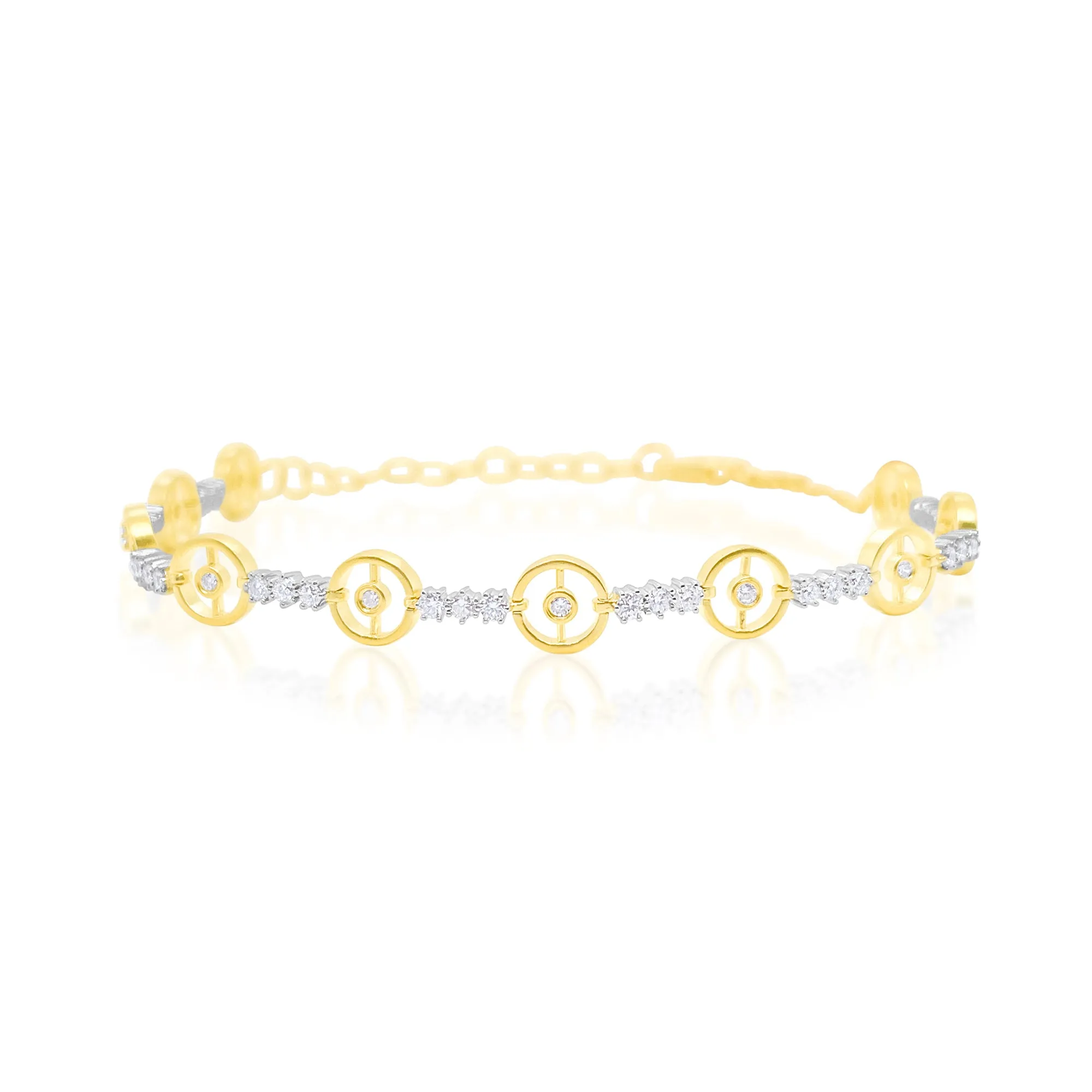 14kt Yellow Gold Meira T Diamond Bracelet sold by Meira T