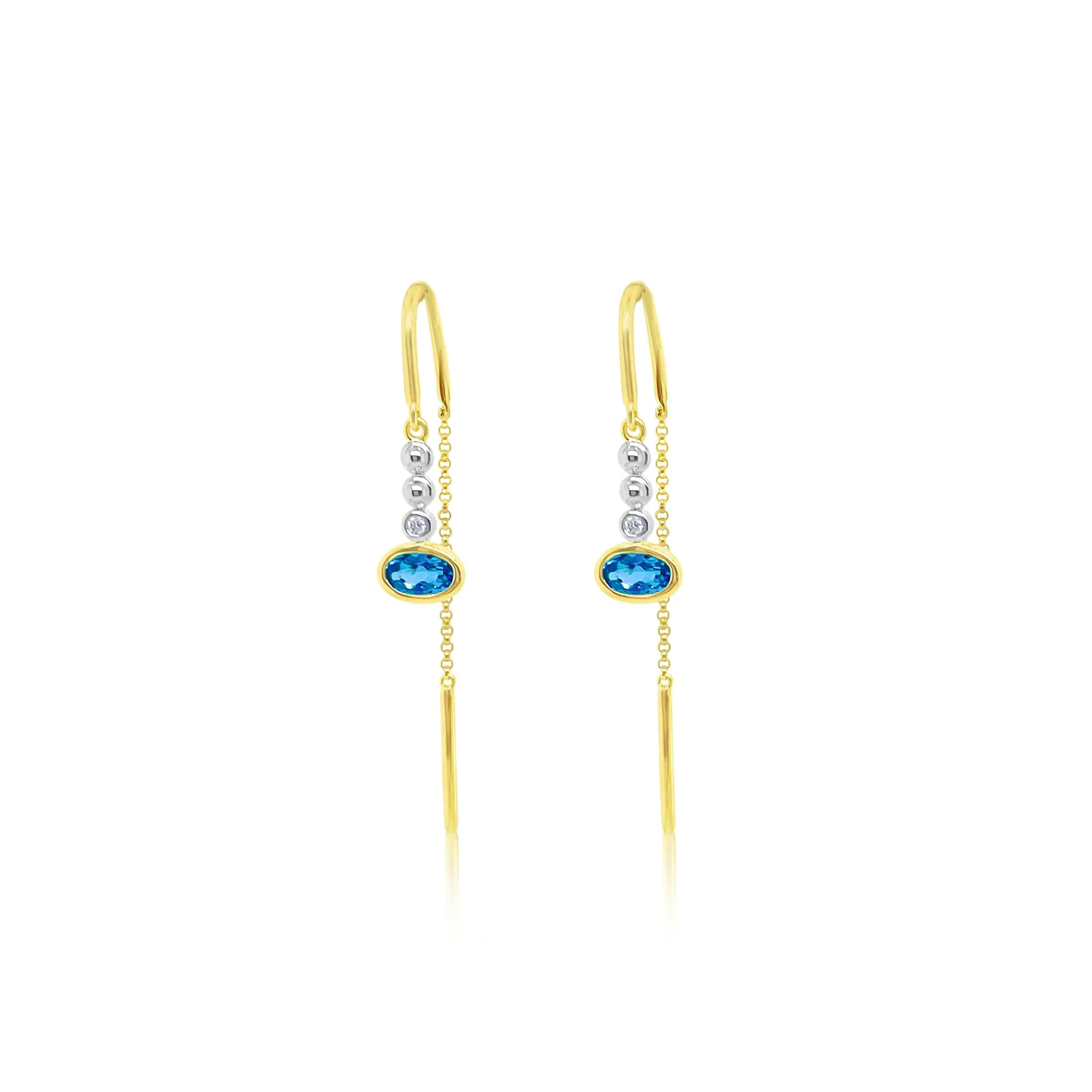 Blue Topaz Threader sold by Meira T