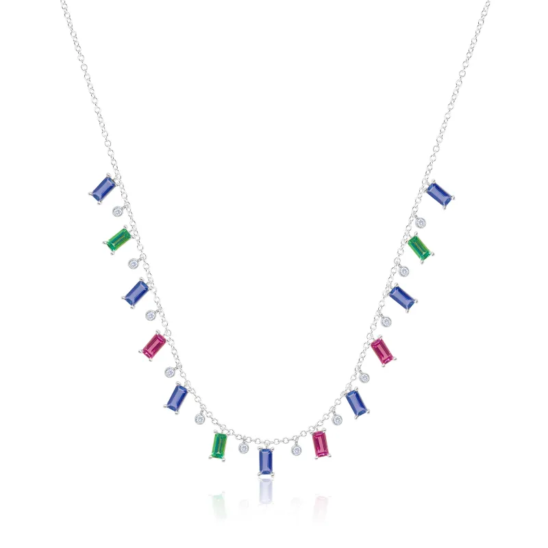 Multi-Ruby Necklace sold by Meira T