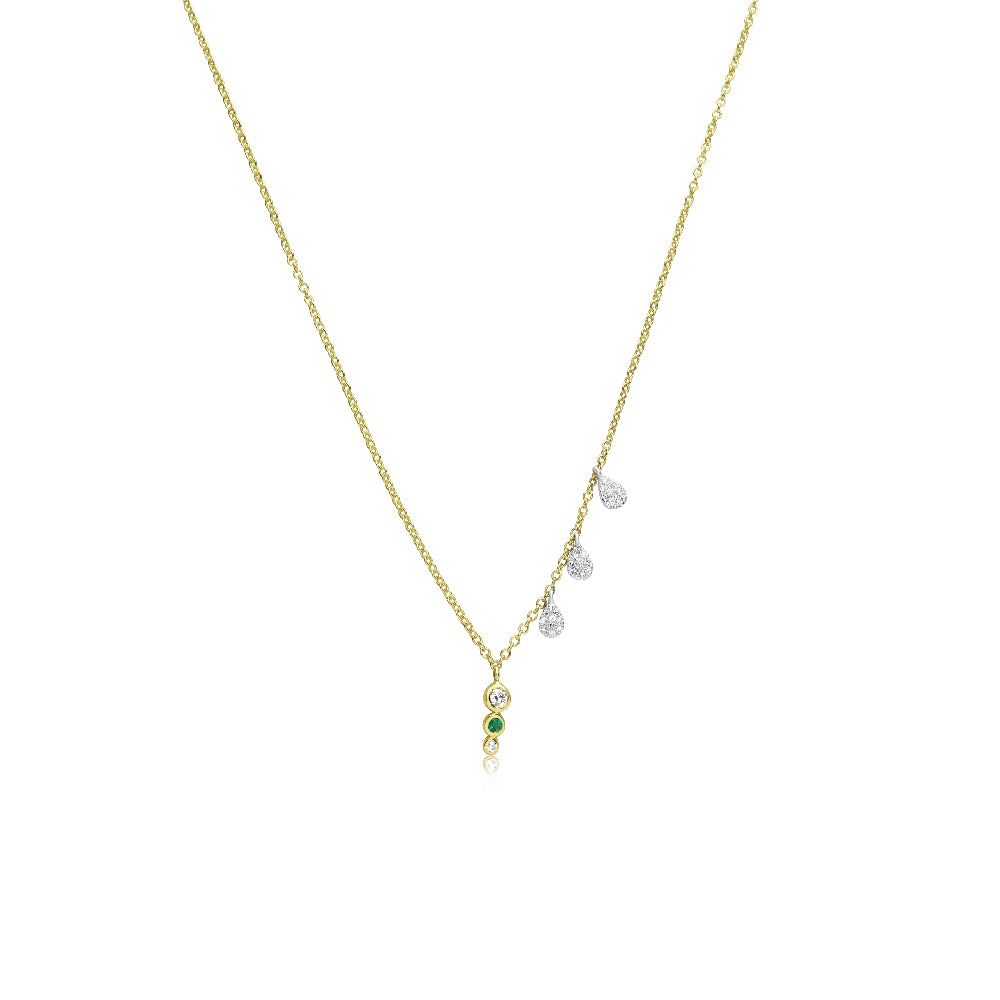 Emerald Bezel Necklace sold by Meira T