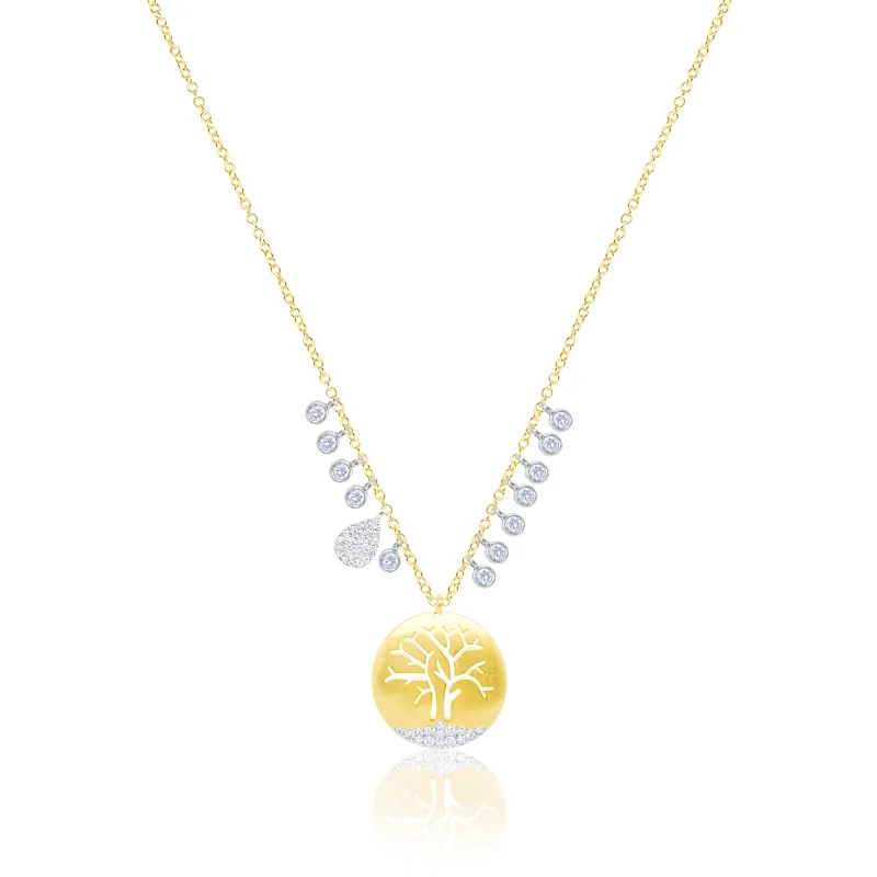 Tree of Life Diamond and Gold Necklace sold by Meira T