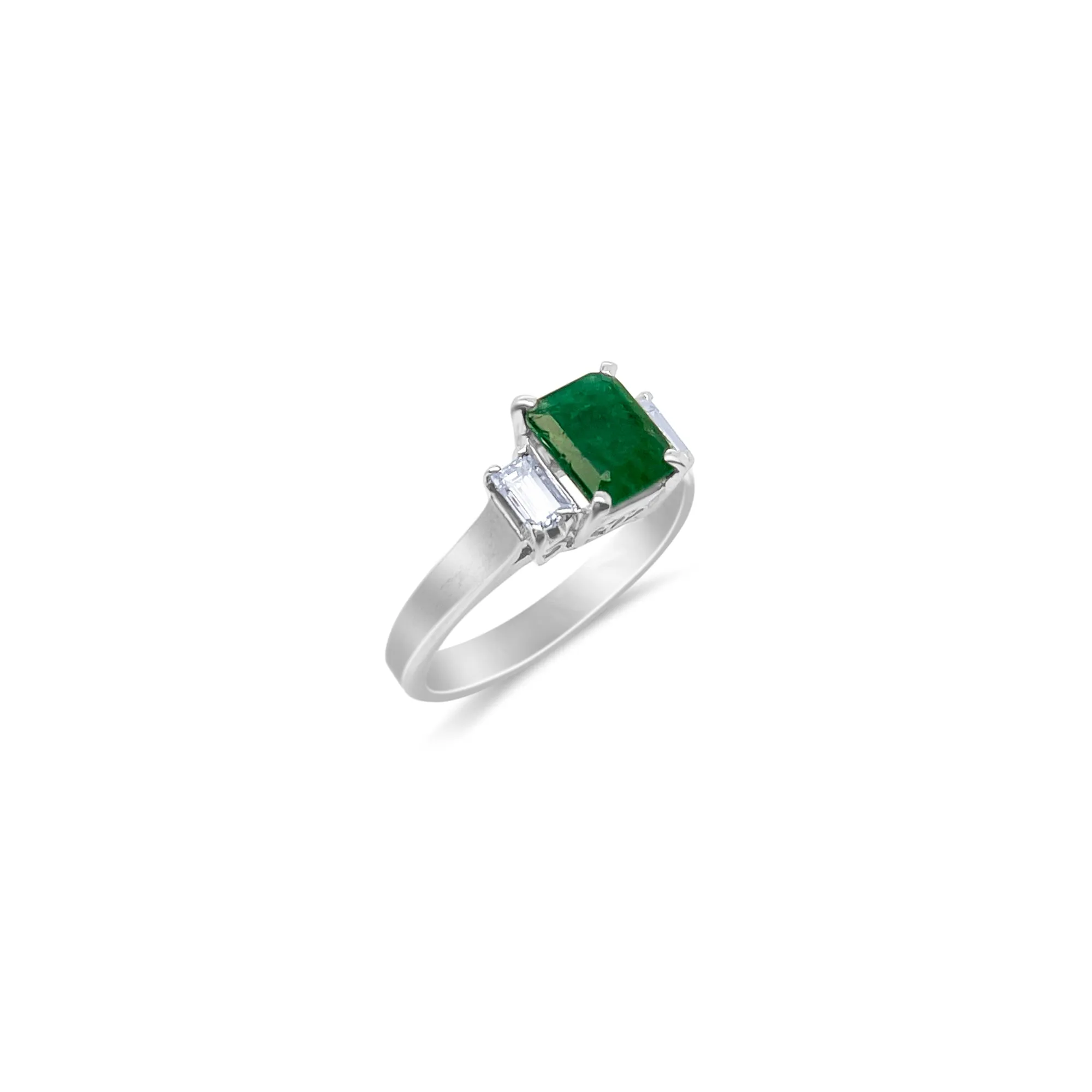 White Gold Emerald and Diamond sold by Meira T