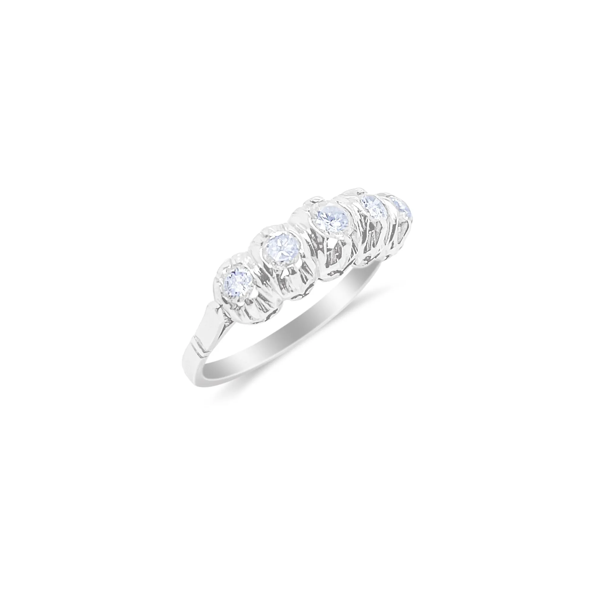 Platinum Diamond Antique Ring sold by Meira T