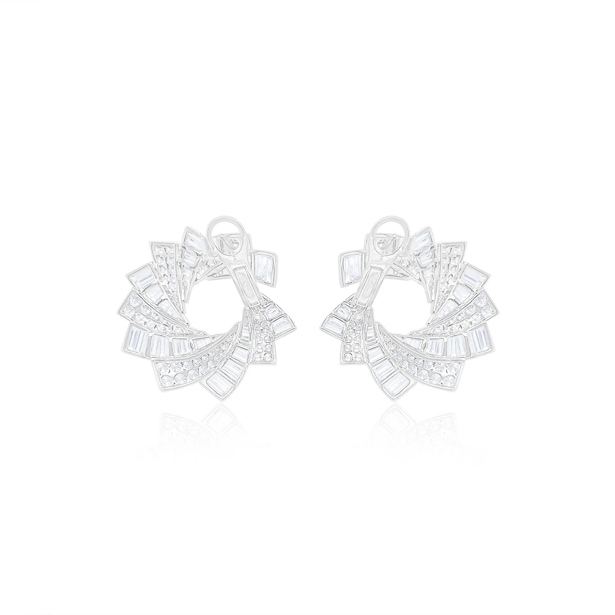 Radiant Spiral Diamond Earrings sold by Meira T product image thumbnail 2