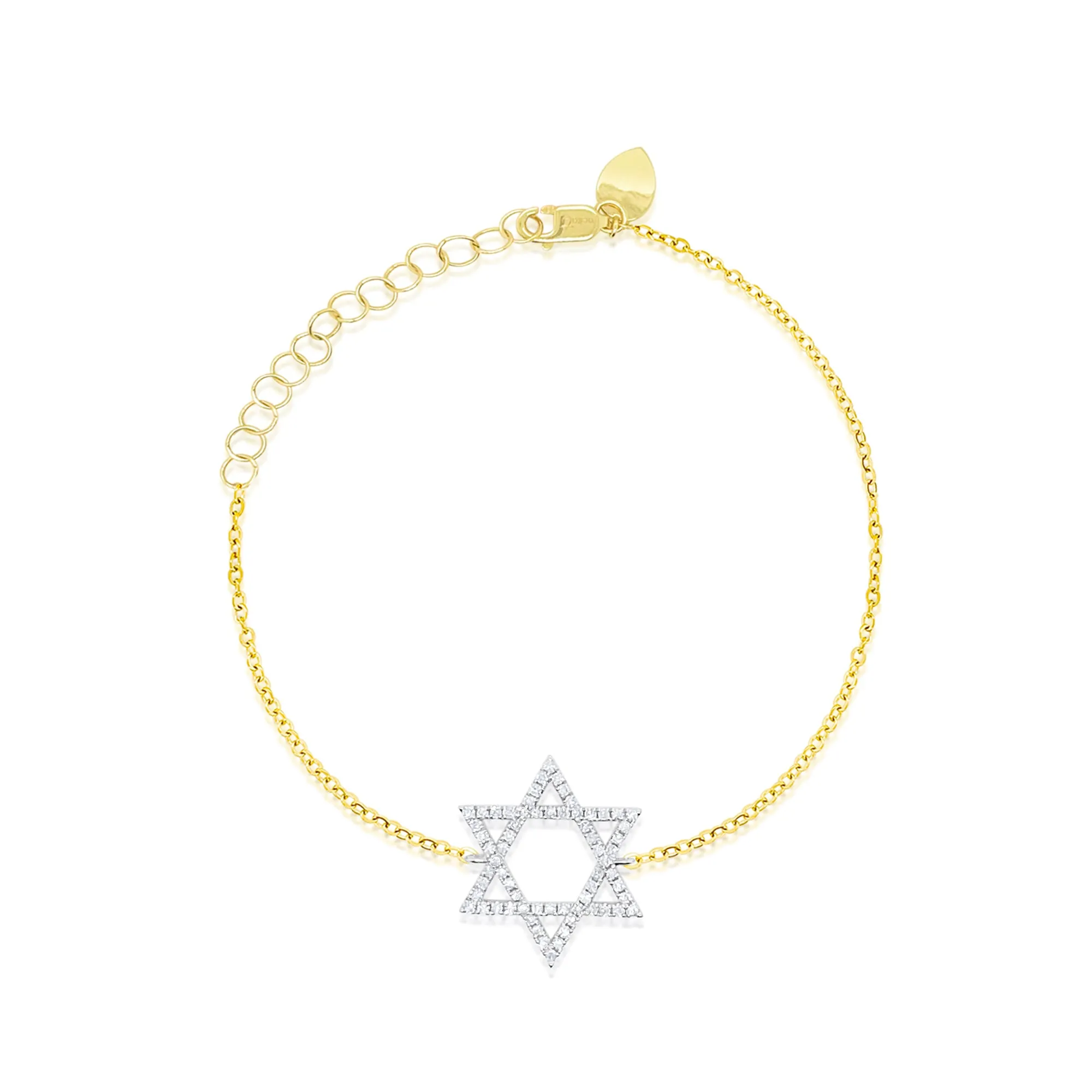 Two Tone Star of David Bracelet sold by Meira T