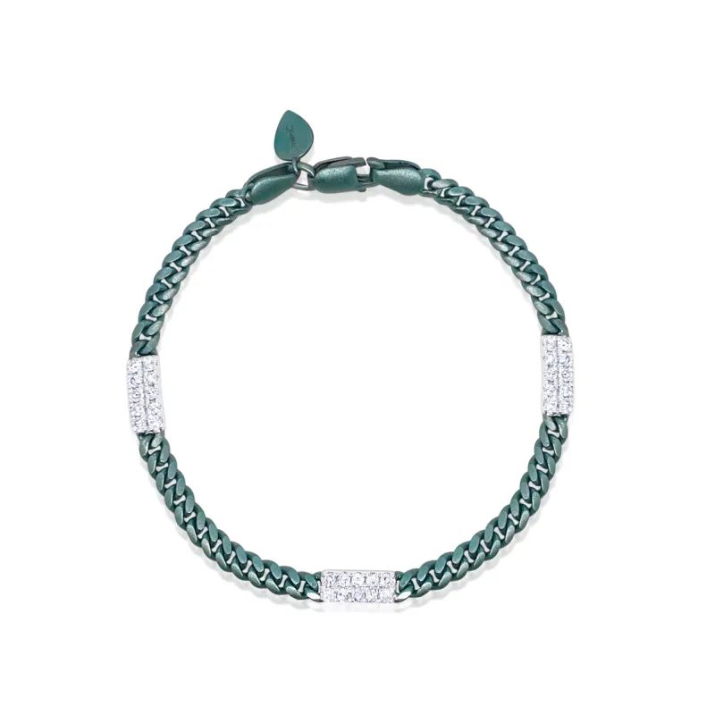 Indigo Silver and Diamond Bracelet sold by Meira T