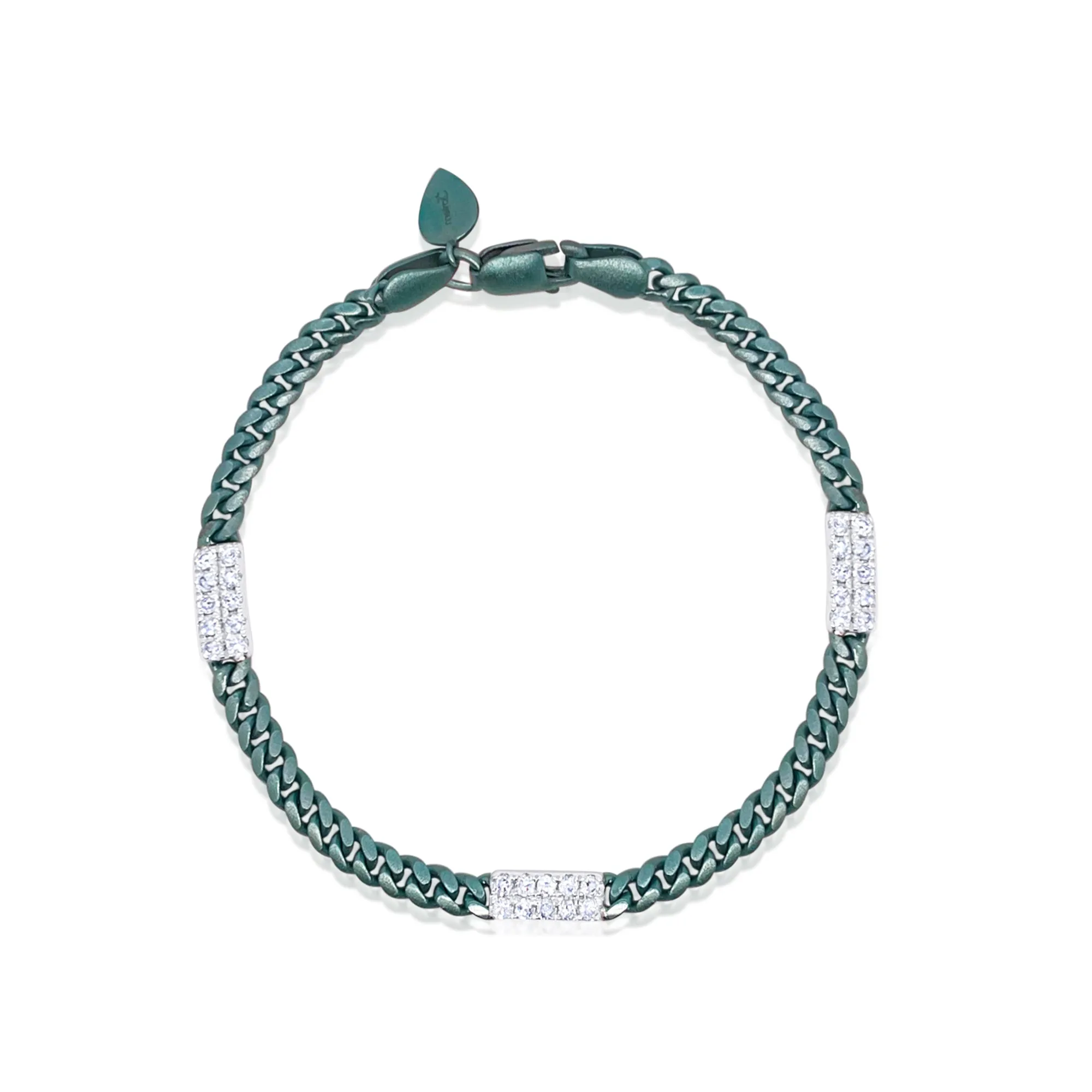 Indigo Silver and Diamond Bracelet sold by Meira T