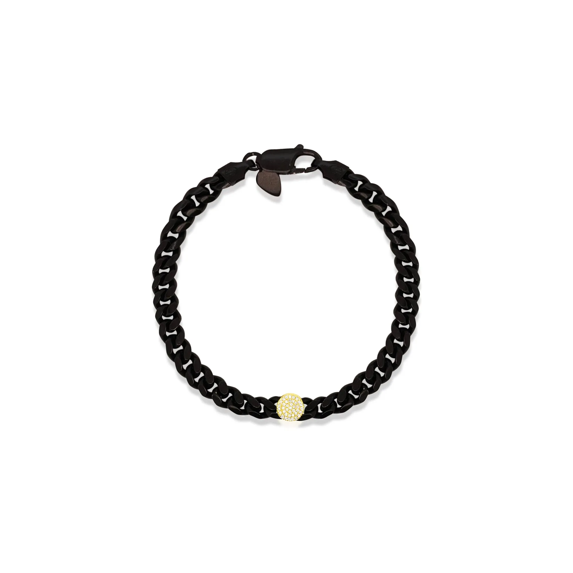 Black Rhodium Silver and Gold Bracelet sold by Meira T