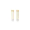 14kt Yellow Gold Pave Diamond Drop Earrings sold by Meira T