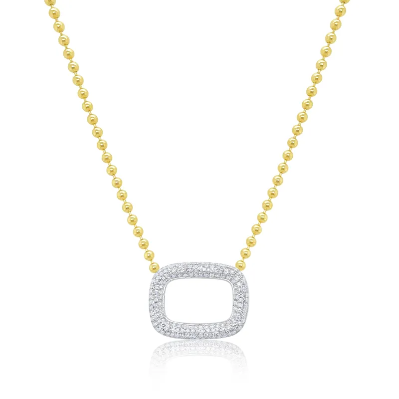 Yellow Gold Ball Chain Necklace sold by Meira T